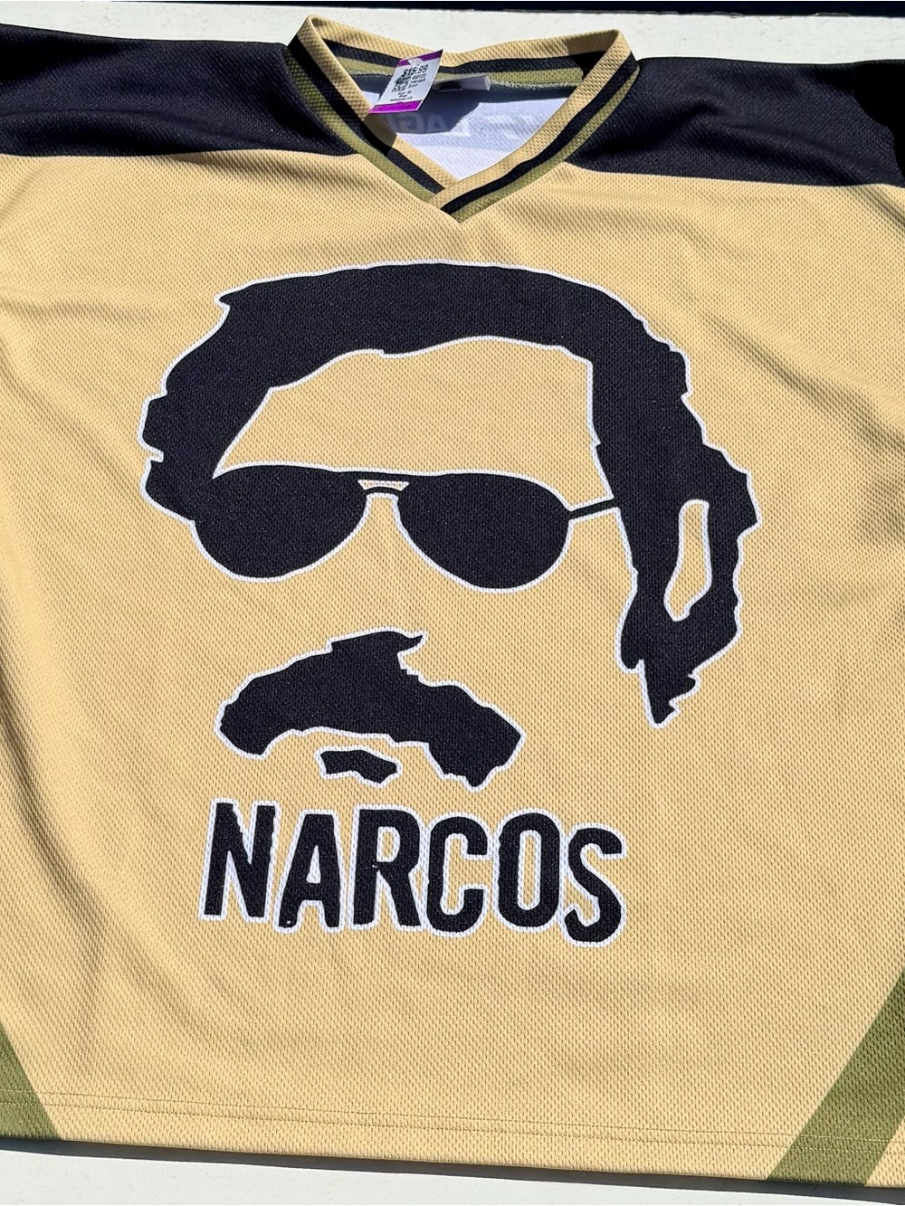 Narcos Graphic Men’s Shirt — Yellow and Black